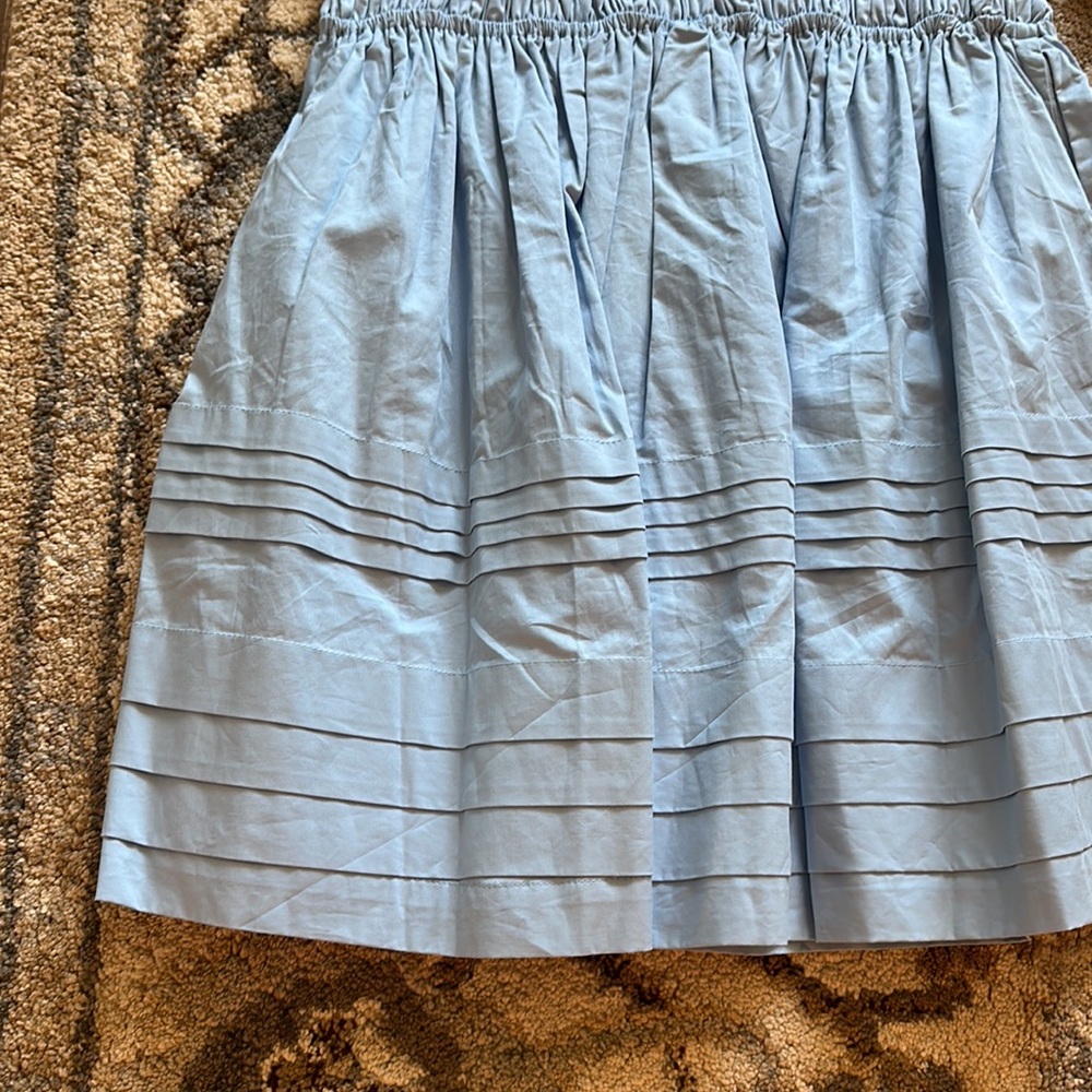 100% Cotton Light Blue English Factory Dress - Picture 3 of 7